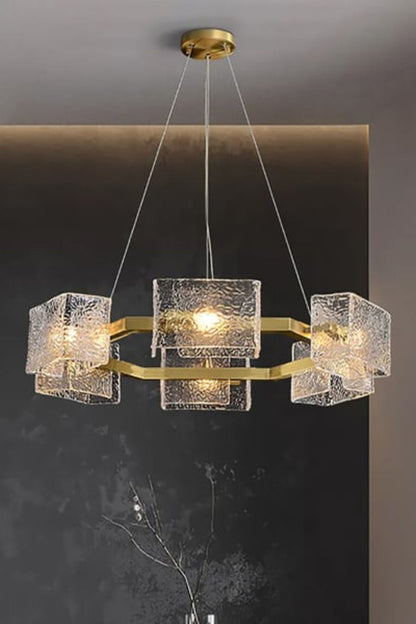 Water ripple glass chandelier - morylighting