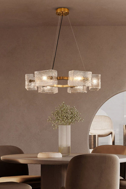 Water ripple glass chandelier - morylighting