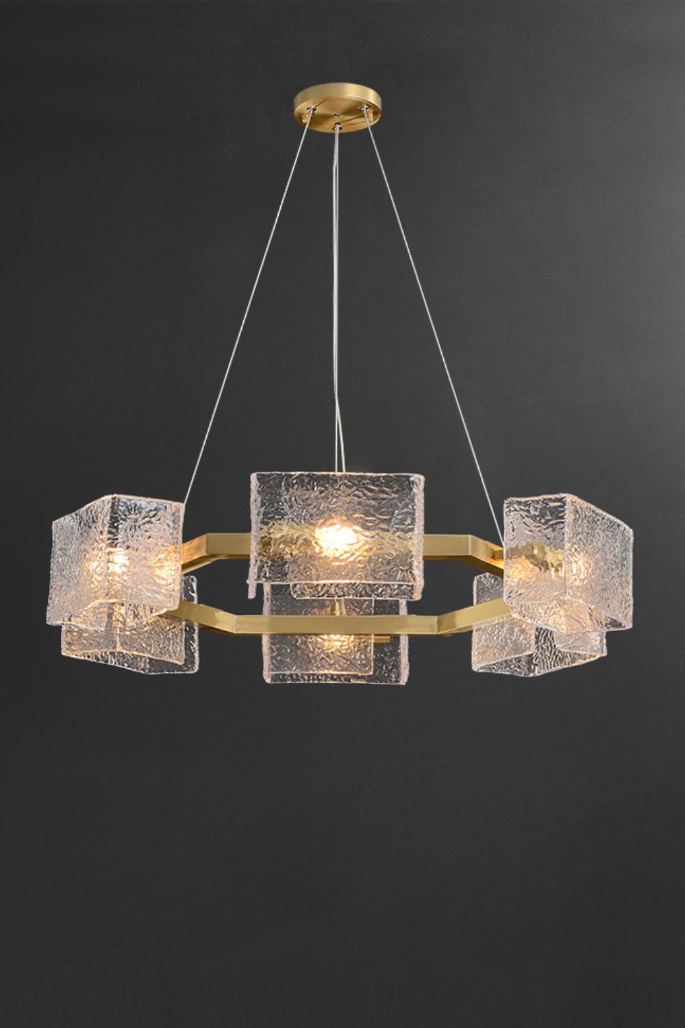 Water ripple glass chandelier - morylighting