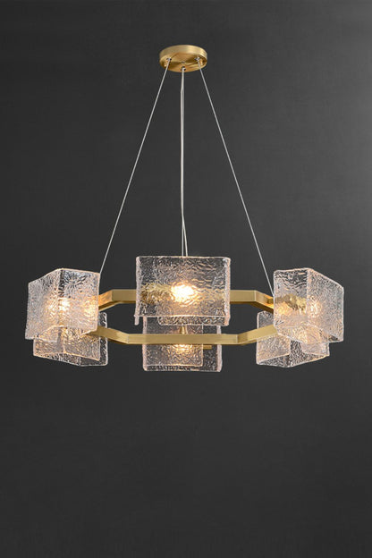 Water ripple glass chandelier - morylighting