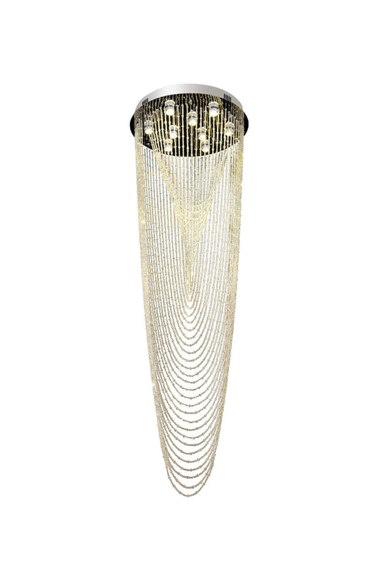 Waterfall Beaded Curtain Crystal Chandelier - morylighting