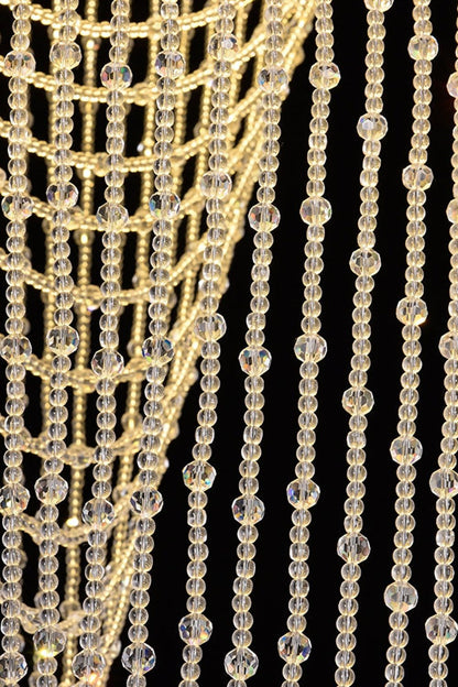 Waterfall Beaded Curtain Crystal Chandelier - morylighting