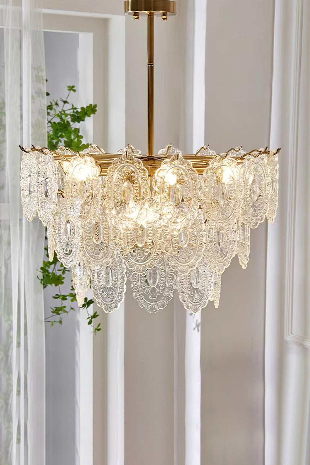 Wave Glass Chandelier - morylighting