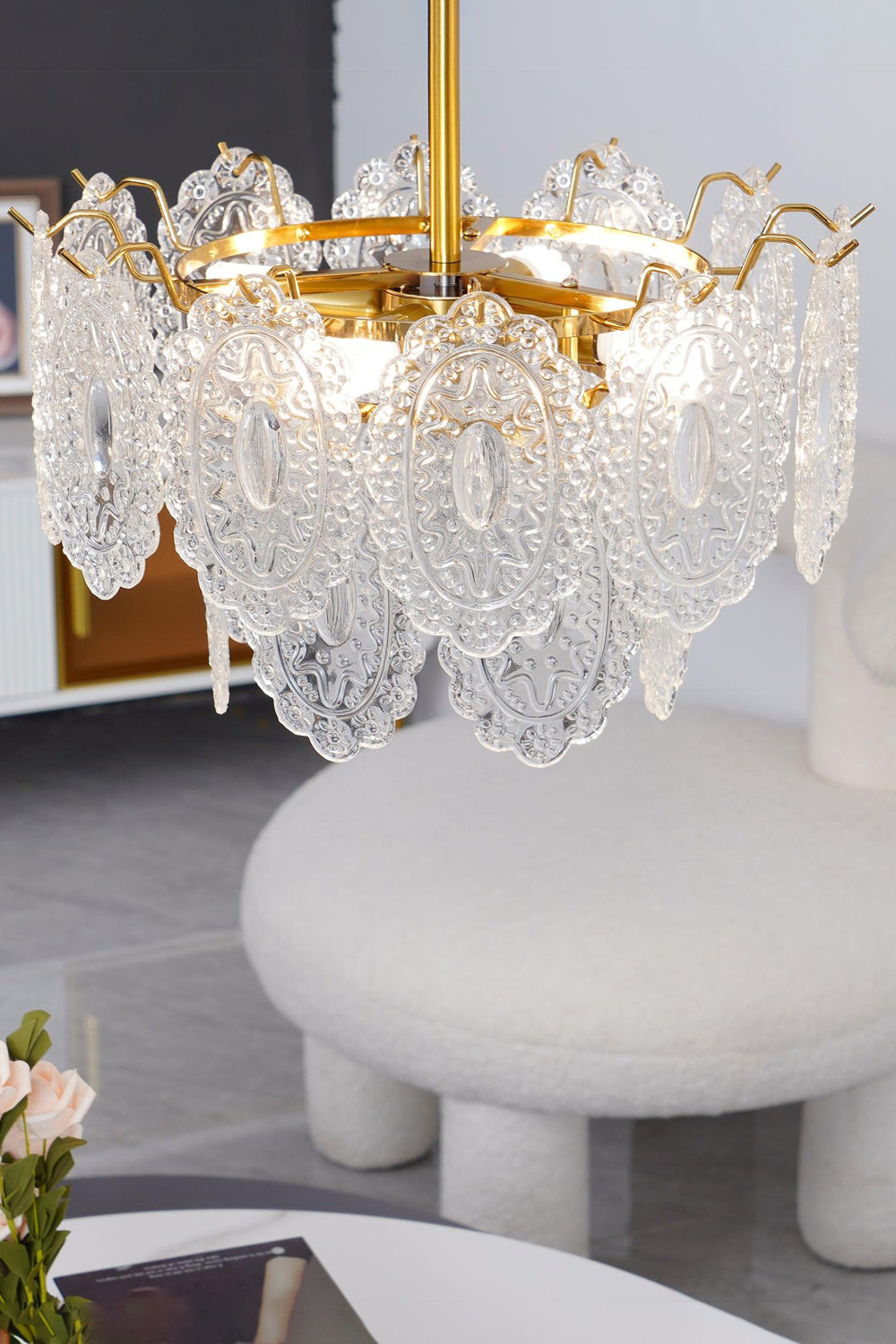 Wave Glass Chandelier - morylighting