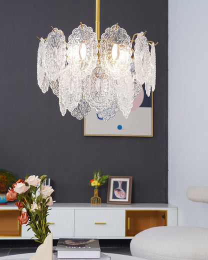 Wave Glass Chandelier - morylighting