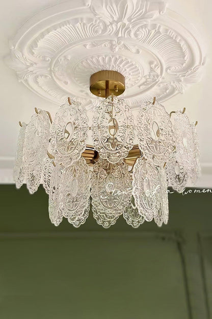 Wave Glass Chandelier - morylighting