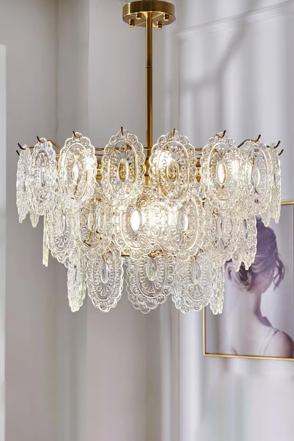 Wave Glass Chandelier - morylighting