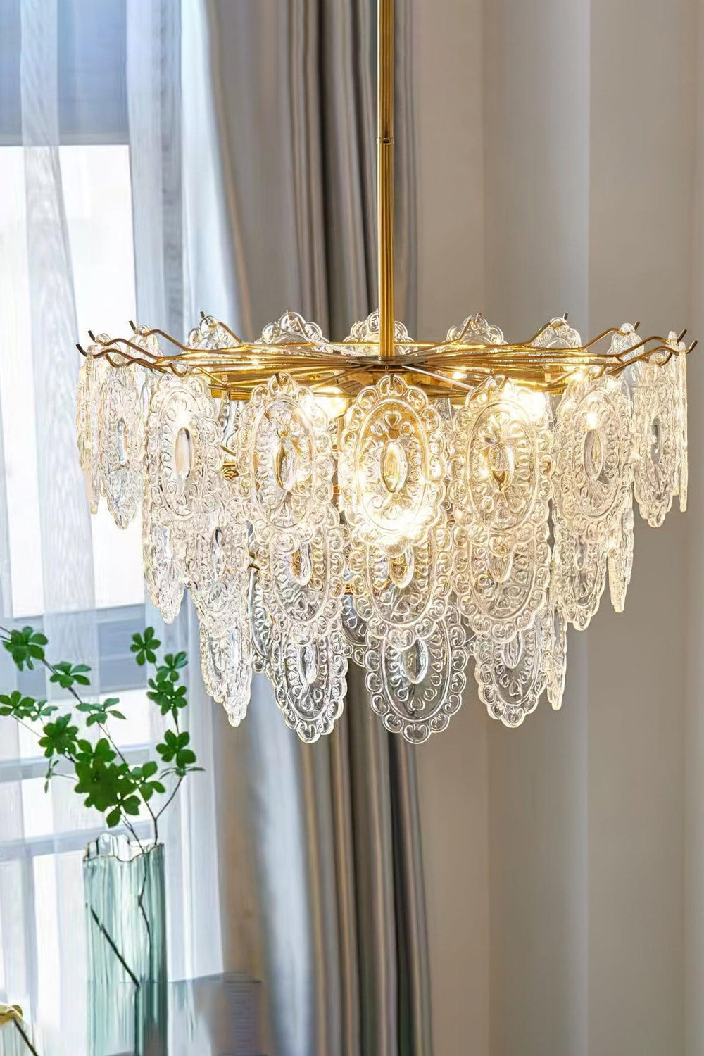 Wave Glass Chandelier - morylighting