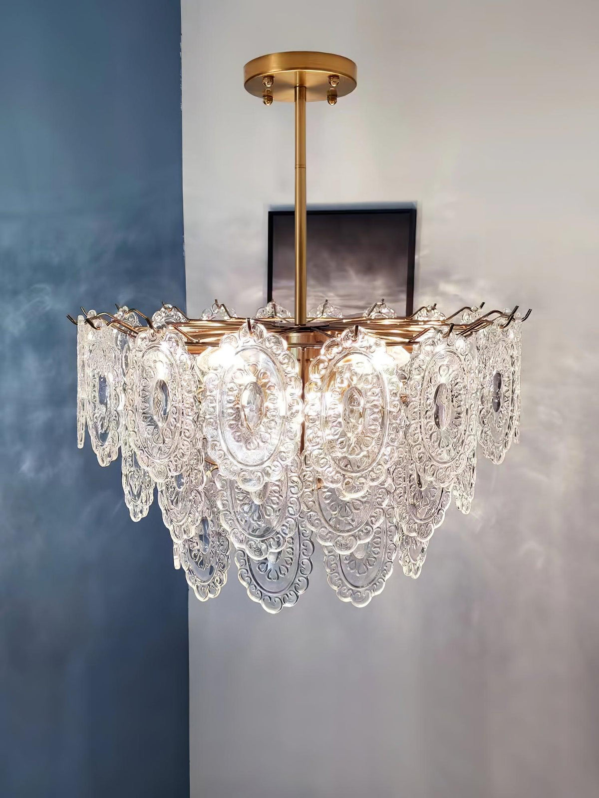 Wave Glass Chandelier - morylighting