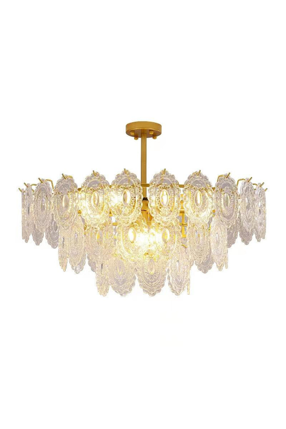 Wave Glass Chandelier - morylighting
