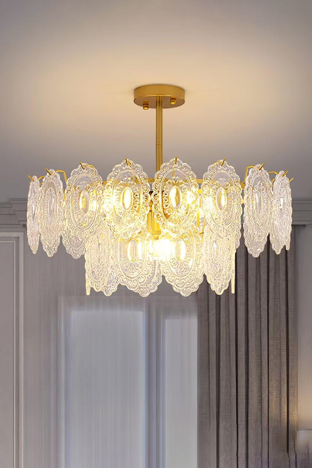 Wave Glass Chandelier - morylighting