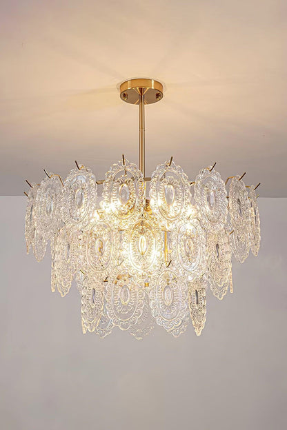 Wave Glass Chandelier - morylighting