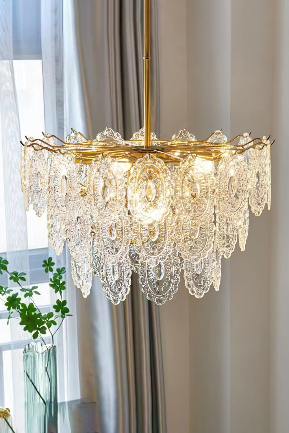 Wave Glass Chandelier - morylighting