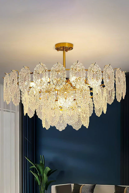 Wave Glass Chandelier - morylighting