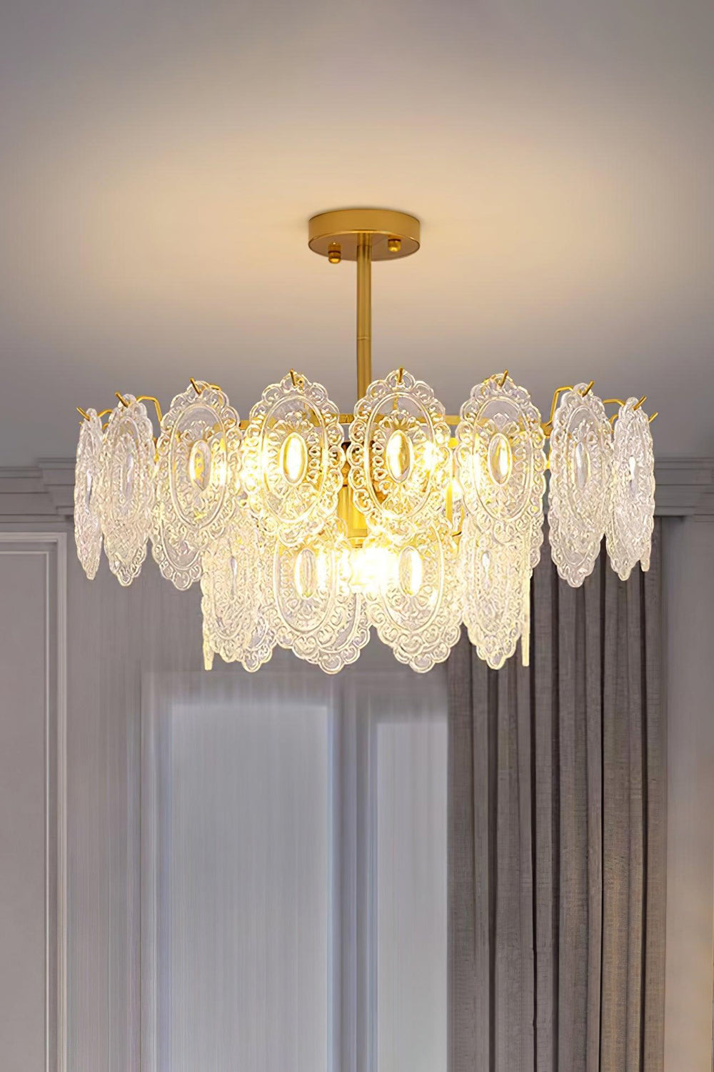 Wave Glass Chandelier - morylighting