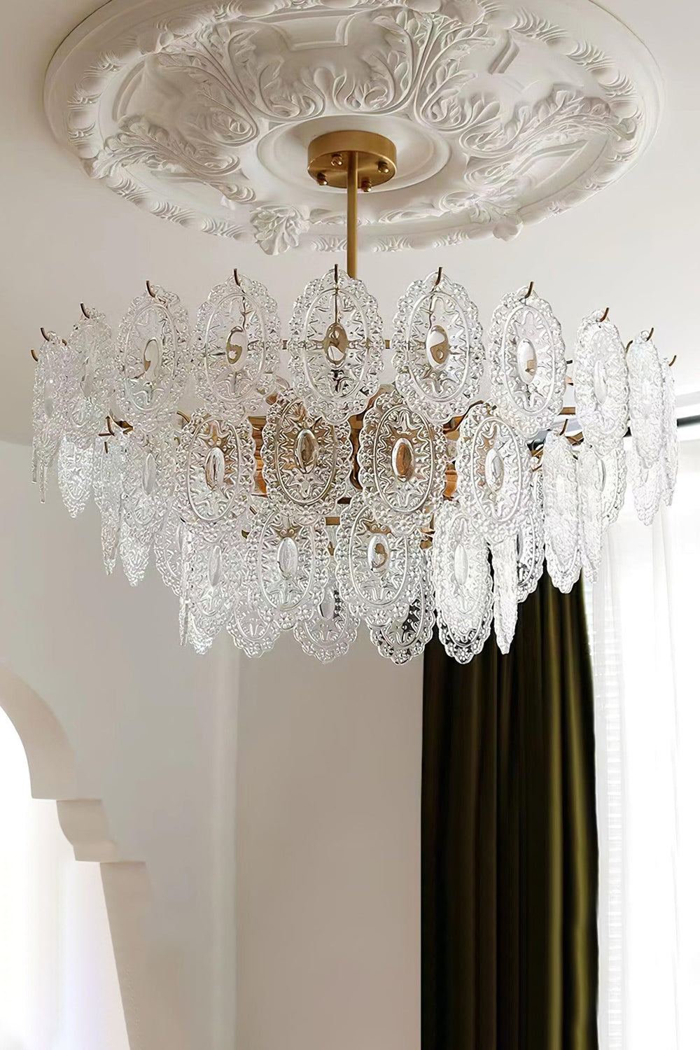 Wave Glass Chandelier - morylighting