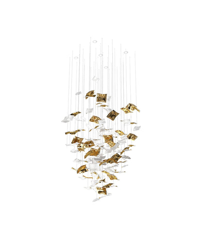Galaxy Whispering Kerchiefs Meteor Shower Crystal Spiral Chandelier