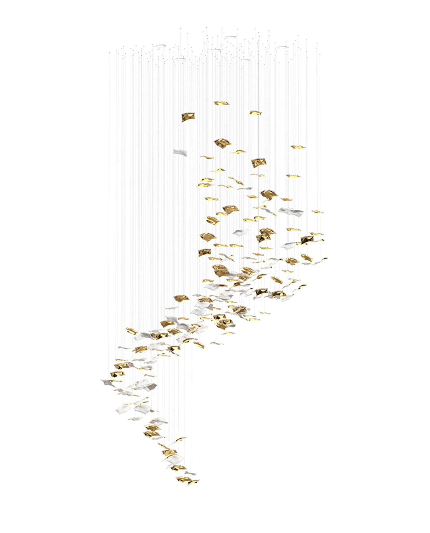 Galaxy Whispering Kerchiefs Meteor Shower Crystal Spiral Chandelier