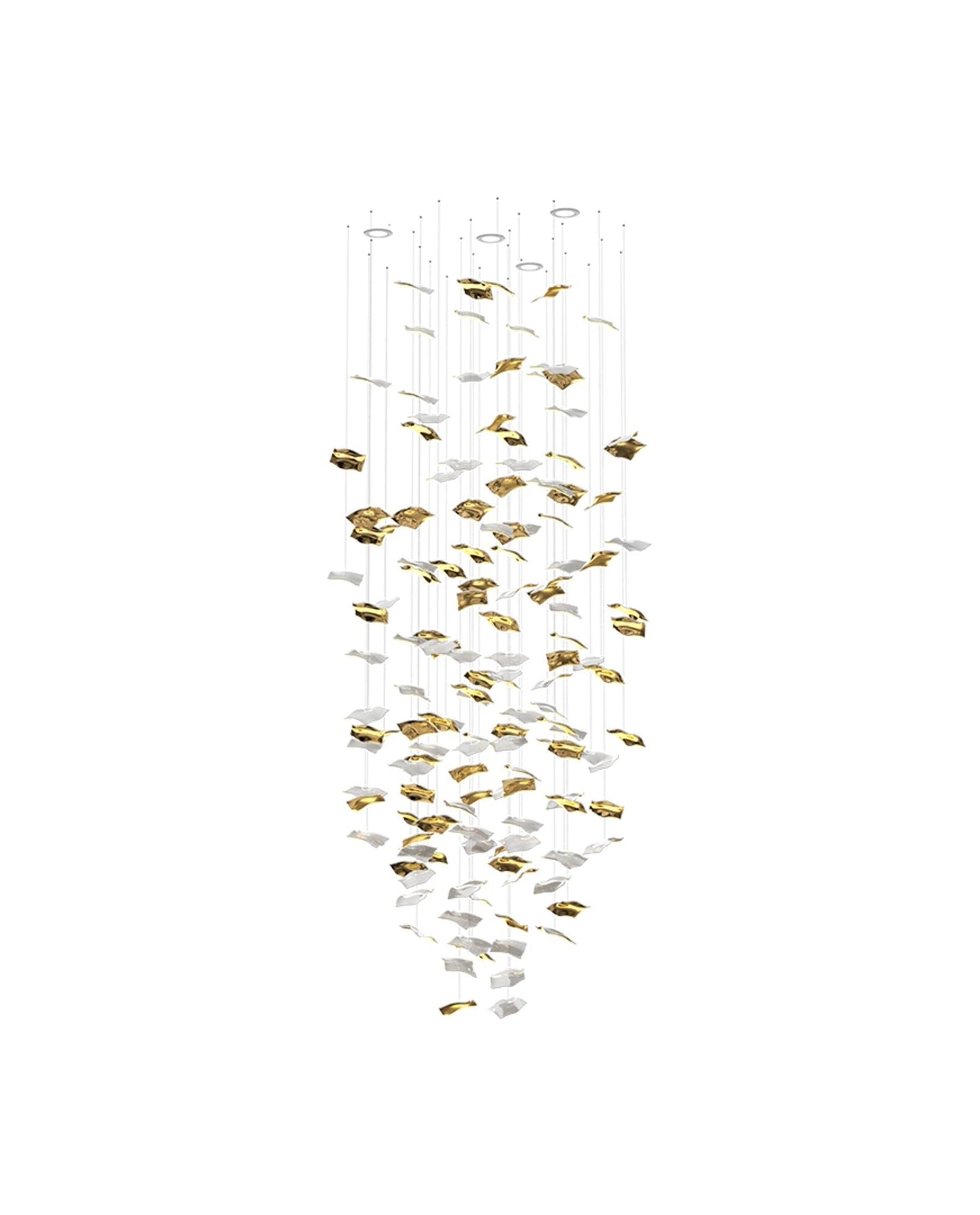 Galaxy Whispering Kerchiefs Meteor Shower Crystal Spiral Chandelier