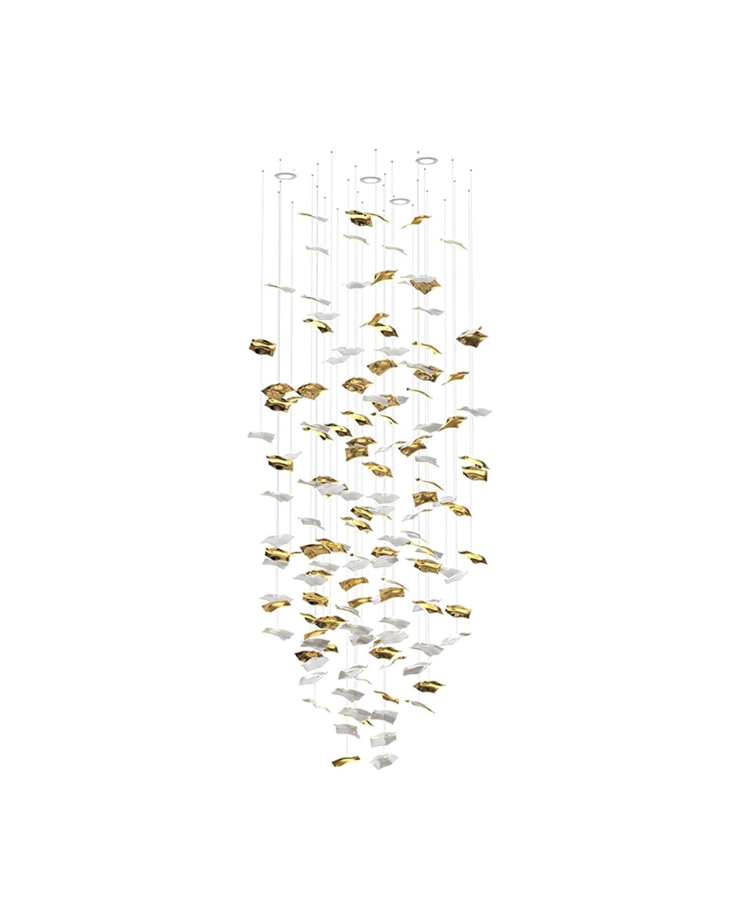 Galaxy Whispering Kerchiefs Meteor Shower Crystal Spiral Chandelier