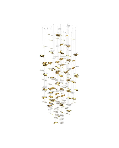 Galaxy Whispering Kerchiefs Meteor Shower Crystal Spiral Chandelier