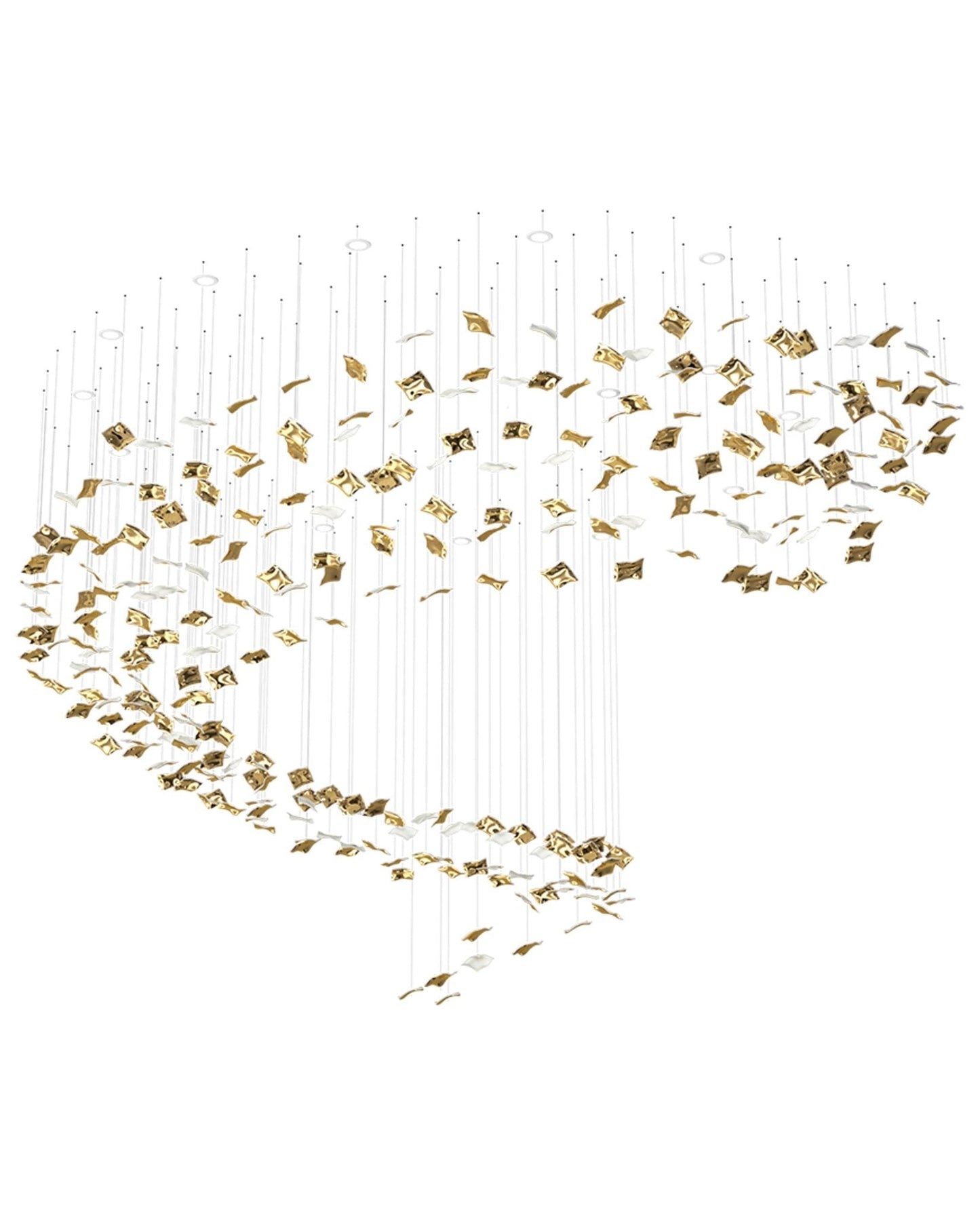Galaxy Whispering Kerchiefs Meteor Shower Crystal Spiral Chandelier