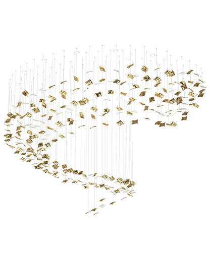 Galaxy Whispering Kerchiefs Meteor Shower Crystal Spiral Chandelier