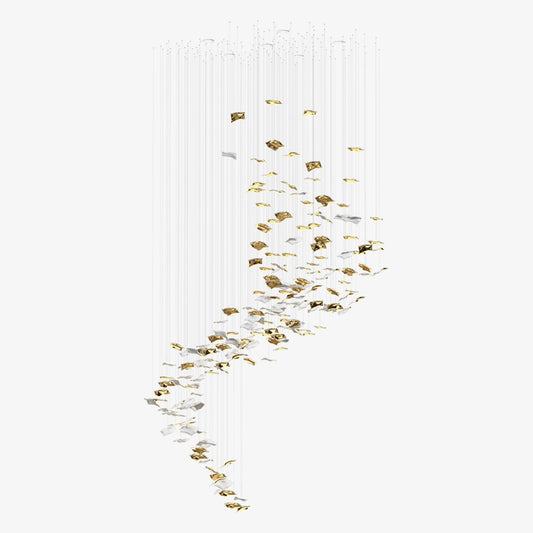 Galaxy Whispering Kerchiefs Meteor Shower Crystal Spiral Chandelier