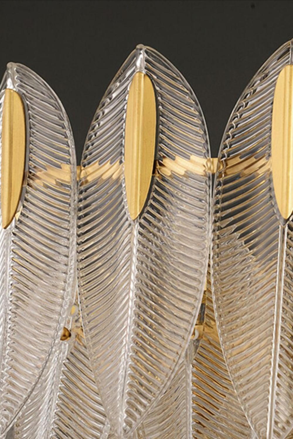 Glass Feathers Chandelier - morylighting