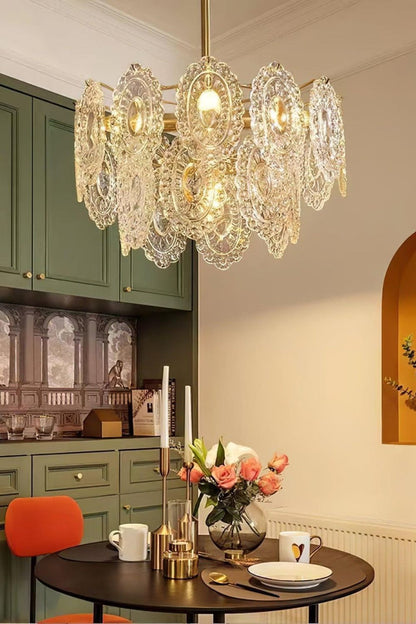 Wave Glass Chandelier - morylighting