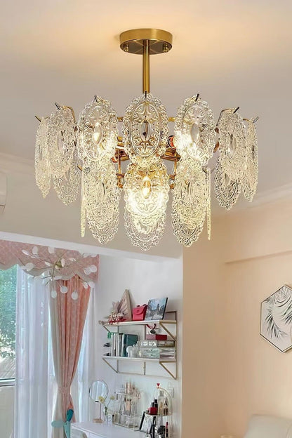 Wave Glass Chandelier - morylighting