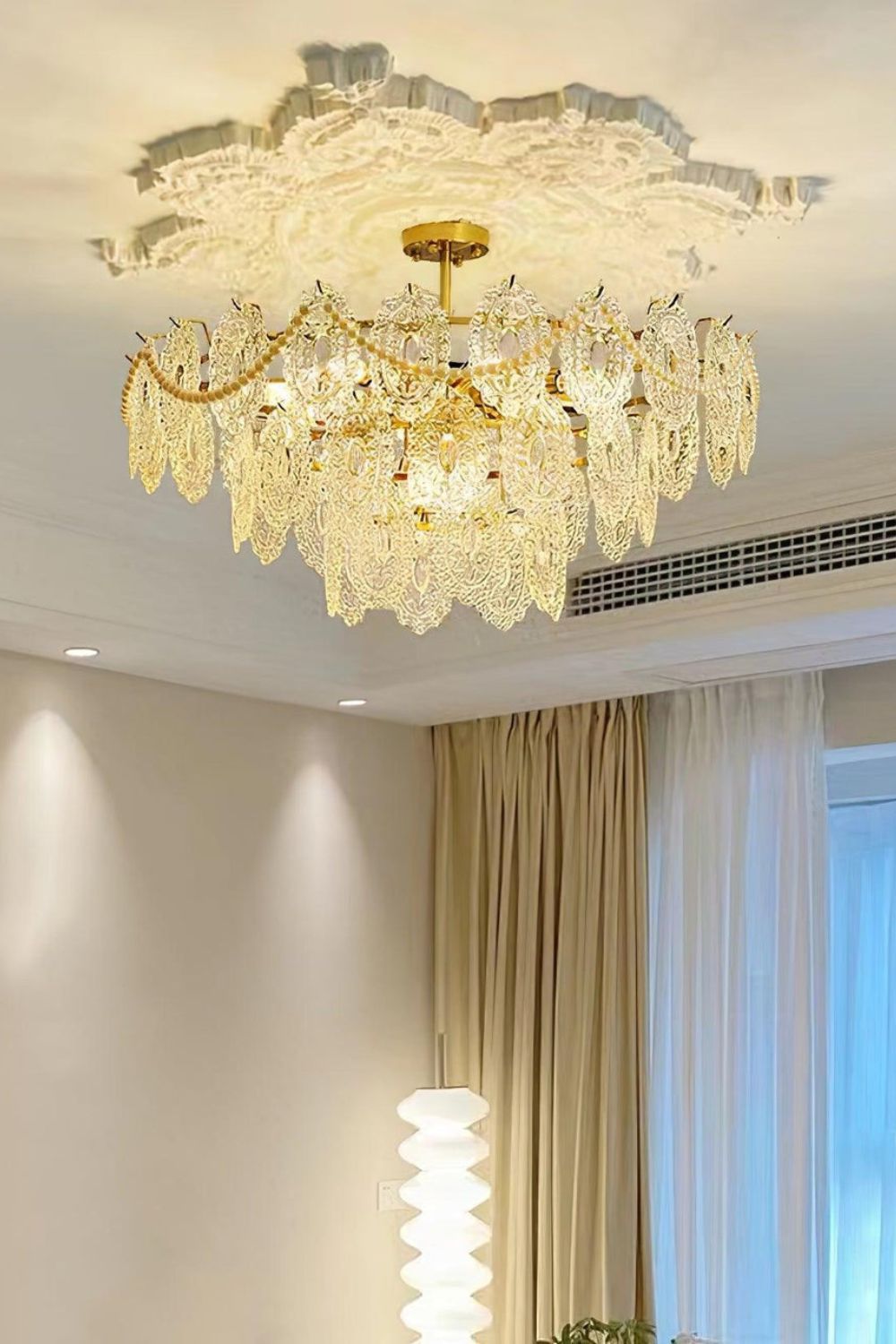 Wave Glass Chandelier - morylighting
