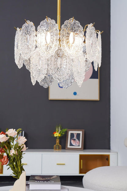 Wave Glass Chandelier - morylighting