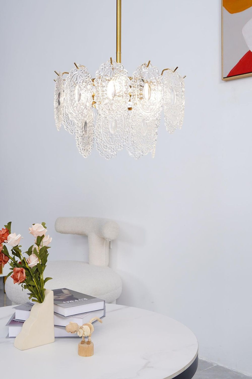 Wave Glass Chandelier - morylighting