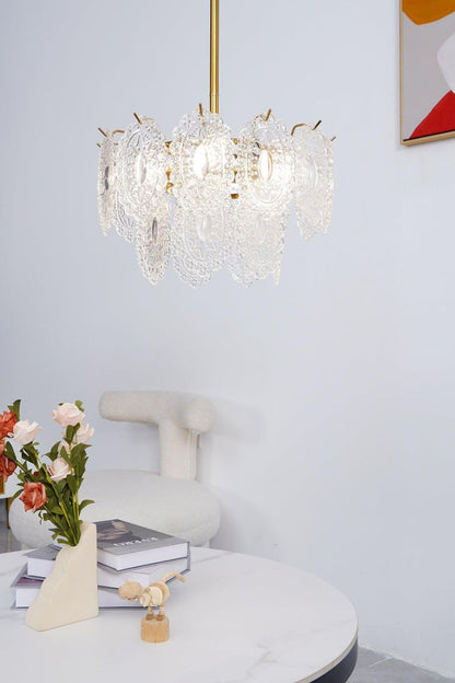 Wave Glass Chandelier - morylighting
