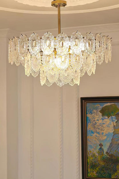 Wave Glass Chandelier - morylighting