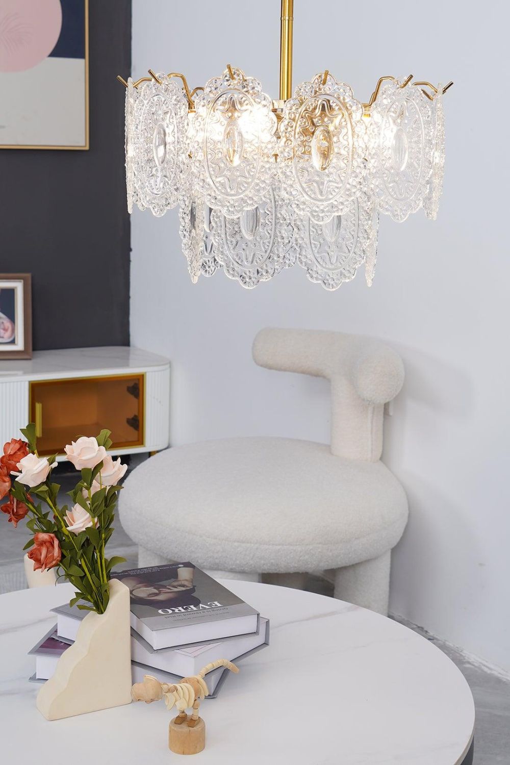 Wave Glass Chandelier - morylighting