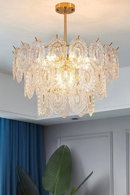 Wave Glass Chandelier - morylighting