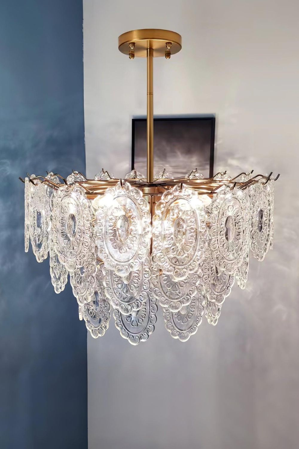 Wave Glass Chandelier - morylighting