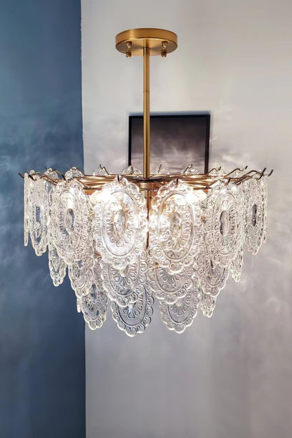 Wave Glass Chandelier - morylighting