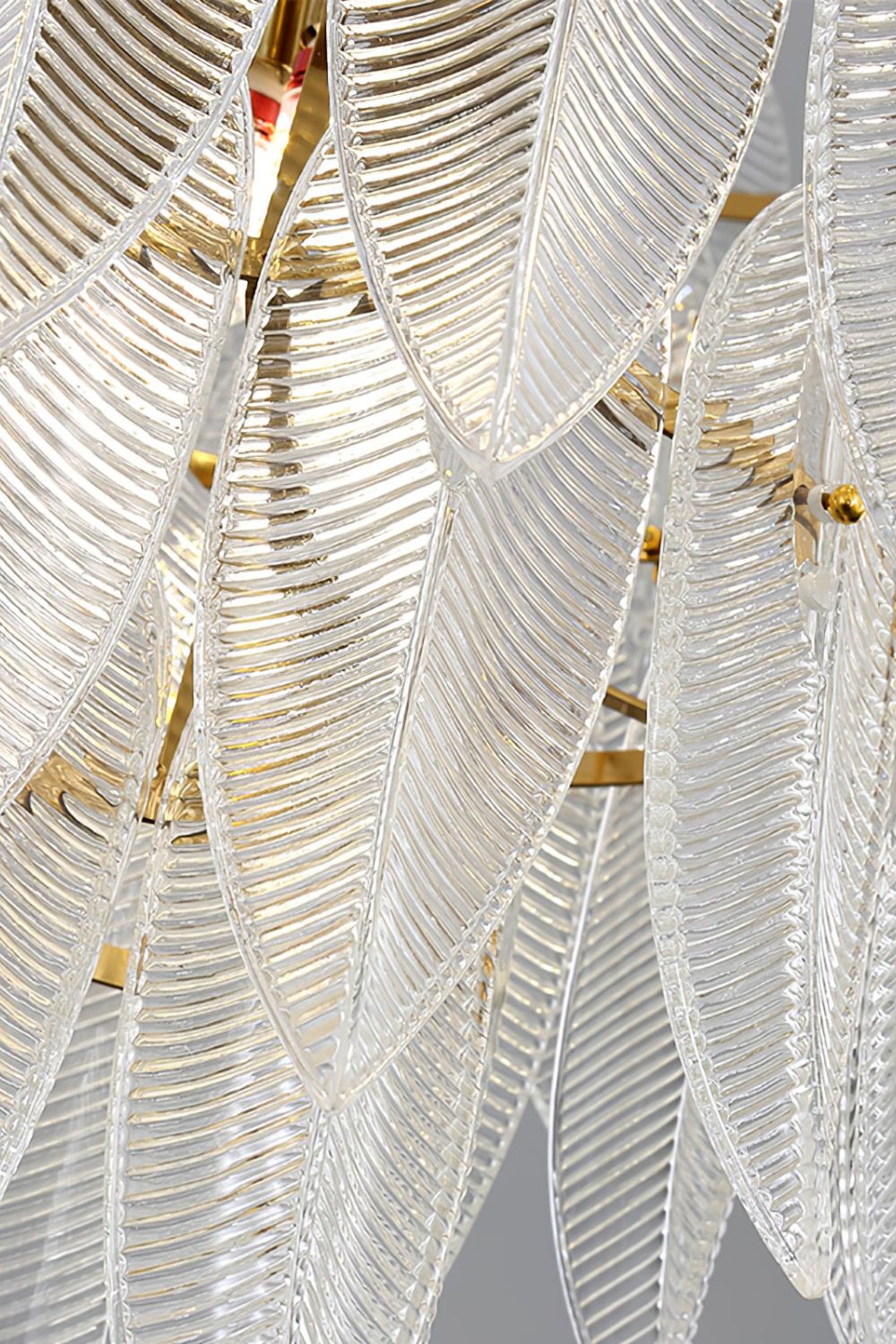 Glass Feathers Chandelier - morylighting