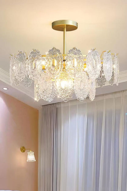 Wave Glass Chandelier - morylighting