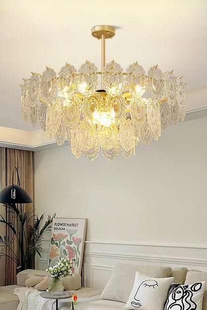 Wave Glass Chandelier - morylighting