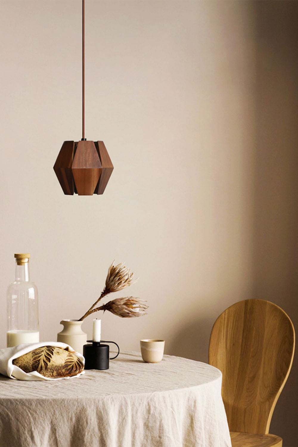 Wood Astris Pendant Lamp - view 2 | morylighting