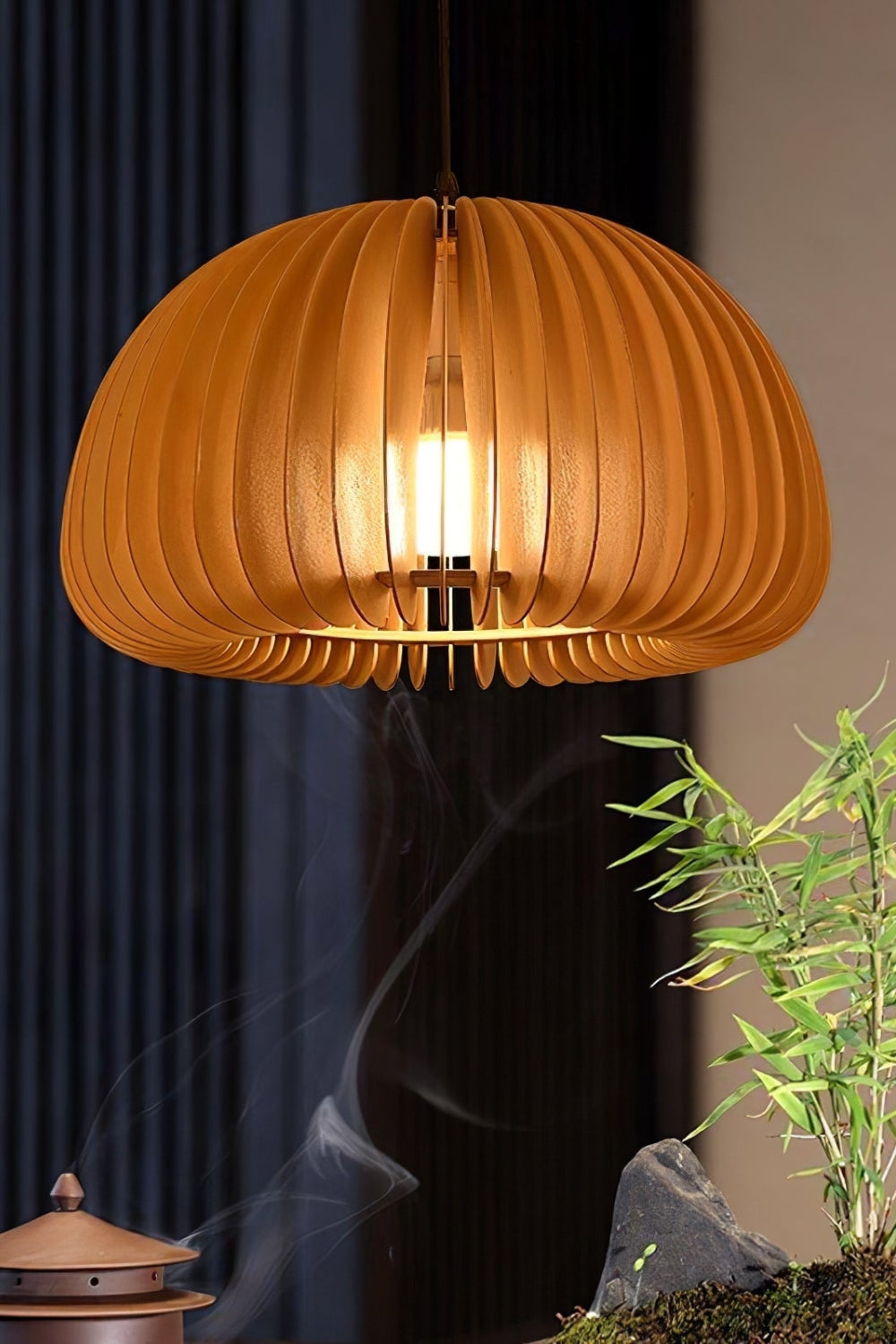 Wooden Pumpkin Swag Lights - morylighting