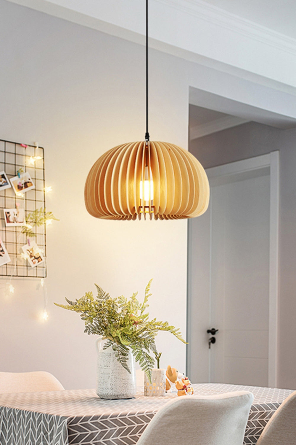 Wooden Pumpkin Swag Lights - morylighting