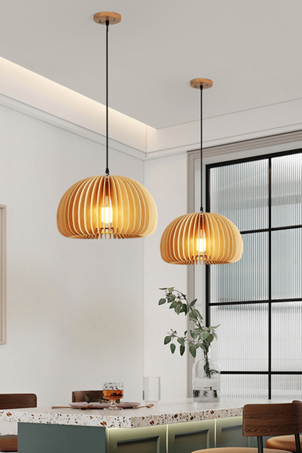 Wooden Pumpkin Swag Lights - morylighting