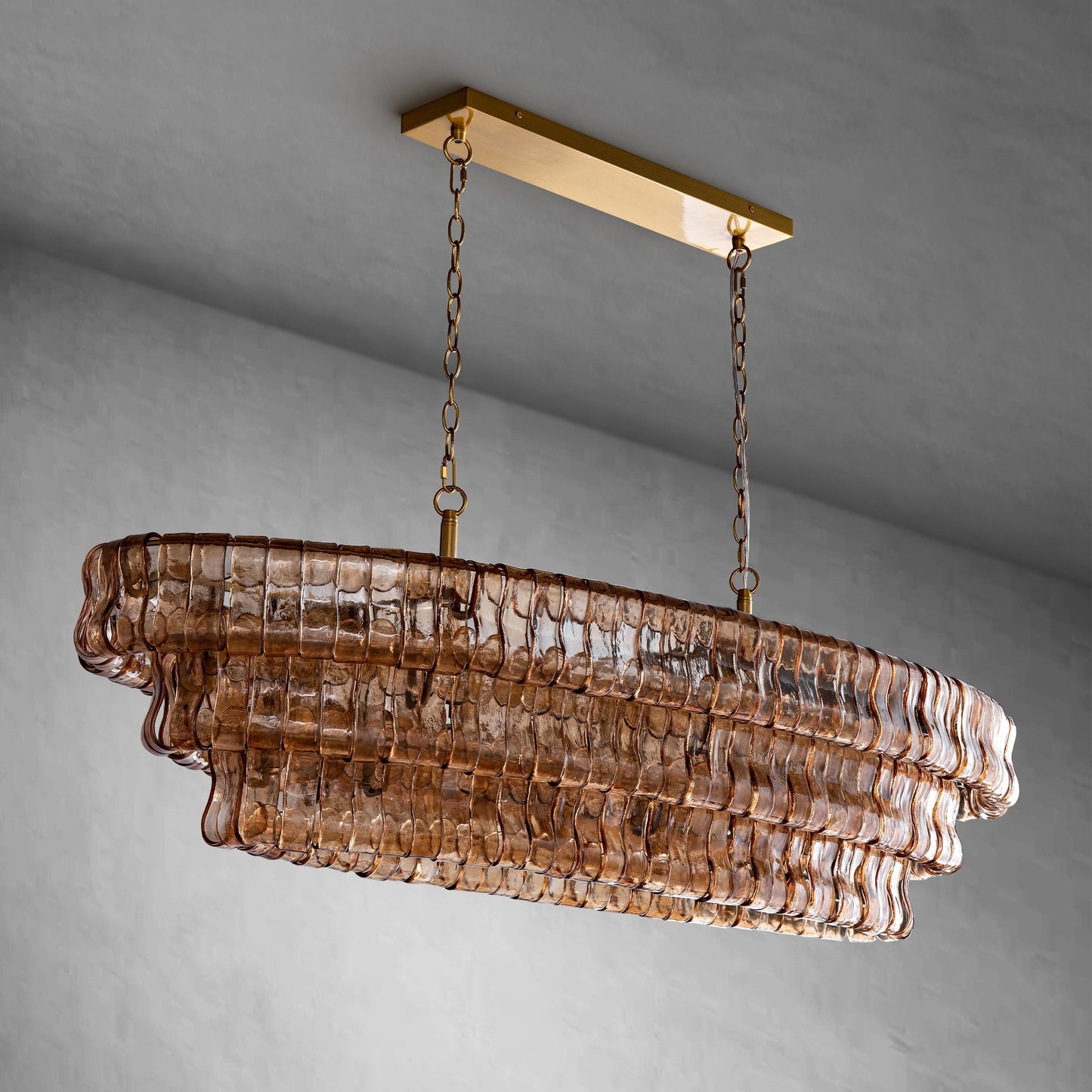 Glacien Oval Chandelier 54"W/65"W
