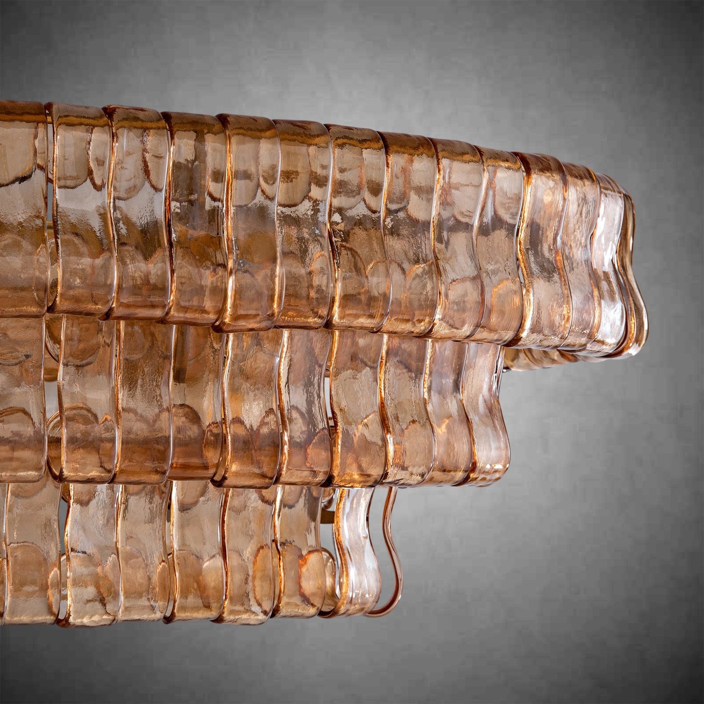 Glacien Oval Chandelier 54"W/65"W