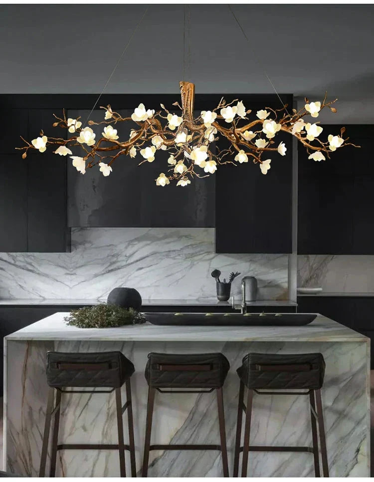 Zendas Branch Crystal Flower Chandelier